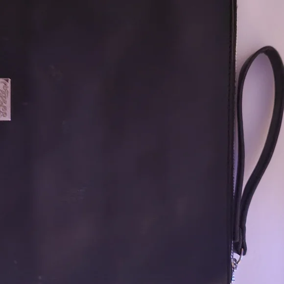 Carlos Santana Stars Clutch Purse Black & Gold - Picture 2 of 3